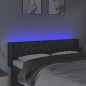 vidaXL LED Kopfteil Dunkelgrau 163x16x78/88 cm Stoff vidaXL LED Kopfteil Dunkelgrau 163x16x78/88 cm Stoff