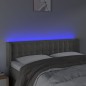 vidaXL LED Kopfteil Hellgrau 147x16x78/88 cm Samt vidaXL LED Kopfteil Hellgrau 147x16x78/88 cm Samt