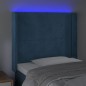 vidaXL LED Kopfteil Dunkelblau 83x16x118/128 cm Samt vidaXL LED Kopfteil Dunkelblau 83x16x118/128 cm Samt