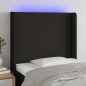vidaXL LED Kopfteil Schwarz 83x16x118/128 cm Stoff vidaXL LED Kopfteil Schwarz 83x16x118/128 cm Stoff