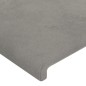 vidaXL LED Kopfteil Hellgrau 203x16x118/128 cm Samt