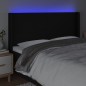 vidaXL LED Kopfteil Schwarz 163x16x118/128 cm Stoff vidaXL LED Kopfteil Schwarz 163x16x118/128 cm Stoff