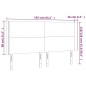 vidaXL LED Kopfteil Schwarz 163x16x118/128 cm Stoff vidaXL LED Kopfteil Schwarz 163x16x118/128 cm Stoff