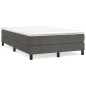 vidaXL Boxspringbett Dunkelgrau 120x200 cm Samt vidaXL Boxspringbett Dunkelgrau 120x200 cm Samt