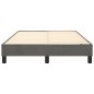 vidaXL Boxspringbett Dunkelgrau 120x200 cm Samt vidaXL Boxspringbett Dunkelgrau 120x200 cm Samt