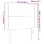 vidaXL LED Kopfteil Dunkelgrau 103x16x118/128 cm Stoff vidaXL LED Kopfteil Dunkelgrau 103x16x118/128 cm Stoff