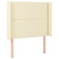 vidaXL LED Kopfteil Creme 103x16x118/128 cm Kunstleder vidaXL LED Kopfteil Creme 103x16x118/128 cm Kunstleder