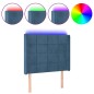 vidaXL LED Kopfteil Dunkelblau 93x16x118/128 cm Samt vidaXL LED Kopfteil Dunkelblau 93x16x118/128 cm Samt