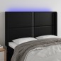 vidaXL LED Kopfteil Schwarz 147x16x118/128 cm Kunstleder vidaXL LED Kopfteil Schwarz 147x16x118/128 cm Kunstleder