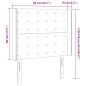vidaXL LED Kopfteil Schwarz 83x16x118/128 cm Kunstleder vidaXL LED Kopfteil Schwarz 83x16x118/128 cm Kunstleder