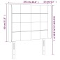 vidaXL LED Kopfteil Hellgrau 103x16x118/128 cm Stoff vidaXL LED Kopfteil Hellgrau 103x16x118/128 cm Stoff