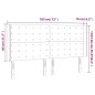 vidaXL LED Kopfteil Grau 183x16x118/128 cm Kunstleder vidaXL LED Kopfteil Grau 183x16x118/128 cm Kunstleder