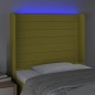 vidaXL LED Kopfteil Grün 103x16x118/128 cm Stoff vidaXL LED Kopfteil Grün 103x16x118/128 cm Stoff