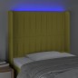 vidaXL LED Kopfteil Grün 103x16x118/128 cm Stoff vidaXL LED Kopfteil Grün 103x16x118/128 cm Stoff