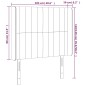 vidaXL LED Kopfteil Grün 103x16x118/128 cm Stoff vidaXL LED Kopfteil Grün 103x16x118/128 cm Stoff