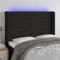 vidaXL LED Kopfteil Schwarz 147x16x118/128 cm Stoff vidaXL LED Kopfteil Schwarz 147x16x118/128 cm Stoff