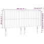 vidaXL LED Kopfteil Blau 183x16x118/128 cm Stoff vidaXL LED Kopfteil Blau 183x16x118/128 cm Stoff