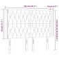 vidaXL LED Kopfteil Hellgrau 163x16x118/128 cm Stoff vidaXL LED Kopfteil Hellgrau 163x16x118/128 cm Stoff