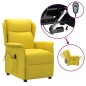 vidaXL Relaxsessel Elektrisch Hellgelb Stoff vidaXL Relaxsessel Elektrisch Hellgelb Stoff