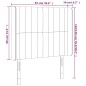 vidaXL LED Kopfteil Dunkelgrau 93x16x118/128 cm Stoff vidaXL LED Kopfteil Dunkelgrau 93x16x118/128 cm Stoff
