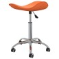 Esszimmerstühle 2 Stk. Drehbar Orange Kunstleder Esszimmerstühle 2 Stk. Drehbar Orange Kunstleder