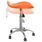 Esszimmerstühle 2 Stk. Drehbar Orange Kunstleder Esszimmerstühle 2 Stk. Drehbar Orange Kunstleder
