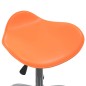 Esszimmerstühle 2 Stk. Drehbar Orange Kunstleder Esszimmerstühle 2 Stk. Drehbar Orange Kunstleder