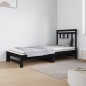 vidaXL Tagesbett Ausziehbar Schwarz 2x(90x190) cm Massivholz Kiefer vidaXL Tagesbett Ausziehbar Schwarz 2x(90x190) cm Massivholz Kiefer