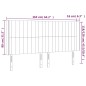 vidaXL LED Kopfteil Hellgrau 163x16x118/128 cm Samt
