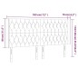 vidaXL LED Kopfteil Hellgrau 183x16x118/128 cm Samt