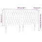 vidaXL LED Kopfteil Schwarz 203x16x118/128 cm Stoff vidaXL LED Kopfteil Schwarz 203x16x118/128 cm Stoff