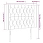 vidaXL LED Kopfteil Rosa 93x16x118/128 cm Samt vidaXL LED Kopfteil Rosa 93x16x118/128 cm Samt
