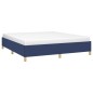 vidaXL Boxspringbett Blau 160x200 cm Stoff vidaXL Boxspringbett Blau 160x200 cm Stoff
