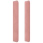 vidaXL LED Kopfteil Rosa 93x16x118/128 cm Samt