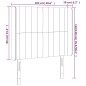 vidaXL LED Kopfteil Schwarz 103x16x118/128 cm Samt vidaXL LED Kopfteil Schwarz 103x16x118/128 cm Samt