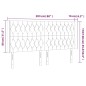 vidaXL LED Kopfteil Dunkelblau 203x16x118/128 cm Samt vidaXL LED Kopfteil Dunkelblau 203x16x118/128 cm Samt