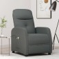 vidaXL Massagesessel mit Aufstehhilfe Dunkelgrau Stoff vidaXL Massagesessel mit Aufstehhilfe Dunkelgrau Stoff