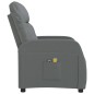 vidaXL Massagesessel mit Aufstehhilfe Dunkelgrau Stoff vidaXL Massagesessel mit Aufstehhilfe Dunkelgrau Stoff