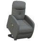vidaXL Massagesessel mit Aufstehhilfe Dunkelgrau Stoff vidaXL Massagesessel mit Aufstehhilfe Dunkelgrau Stoff