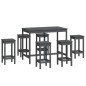 vidaXL 7-tlg. Bar-Set Grau Massivholz Kiefer vidaXL 7-tlg. Bar-Set Grau Massivholz Kiefer