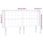 vidaXL LED Kopfteil Schwarz 203x16x118/128 cm Samt vidaXL LED Kopfteil Schwarz 203x16x118/128 cm Samt