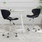 vidaXL Esszimmerstühle 2 Stk. Drehbar Schwarz Kunstleder vidaXL Esszimmerstühle 2 Stk. Drehbar Schwarz Kunstleder
