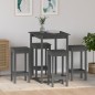 vidaXL 5-tlg. Bar-Set Grau Massivholz Kiefer vidaXL 5-tlg. Bar-Set Grau Massivholz Kiefer