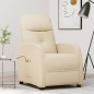 vidaXL Massagesessel mit Aufstehhilfe Creme Stoff vidaXL Massagesessel mit Aufstehhilfe Creme Stoff