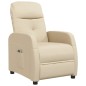 vidaXL Massagesessel mit Aufstehhilfe Creme Stoff vidaXL Massagesessel mit Aufstehhilfe Creme Stoff
