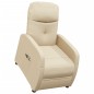 vidaXL Massagesessel mit Aufstehhilfe Creme Stoff vidaXL Massagesessel mit Aufstehhilfe Creme Stoff