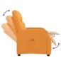 vidaXL Elektrischer Massagesessel Gelb Stoff vidaXL Elektrischer Massagesessel Gelb Stoff