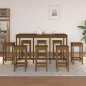 vidaXL 9-tlg. Bar-Set Honigbraun Massivholz Kiefer vidaXL 9-tlg. Bar-Set Honigbraun Massivholz Kiefer