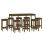 vidaXL 9-tlg. Bar-Set Honigbraun Massivholz Kiefer vidaXL 9-tlg. Bar-Set Honigbraun Massivholz Kiefer