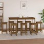 vidaXL 9-tlg. Bar-Set Honigbraun Massivholz Kiefer vidaXL 9-tlg. Bar-Set Honigbraun Massivholz Kiefer